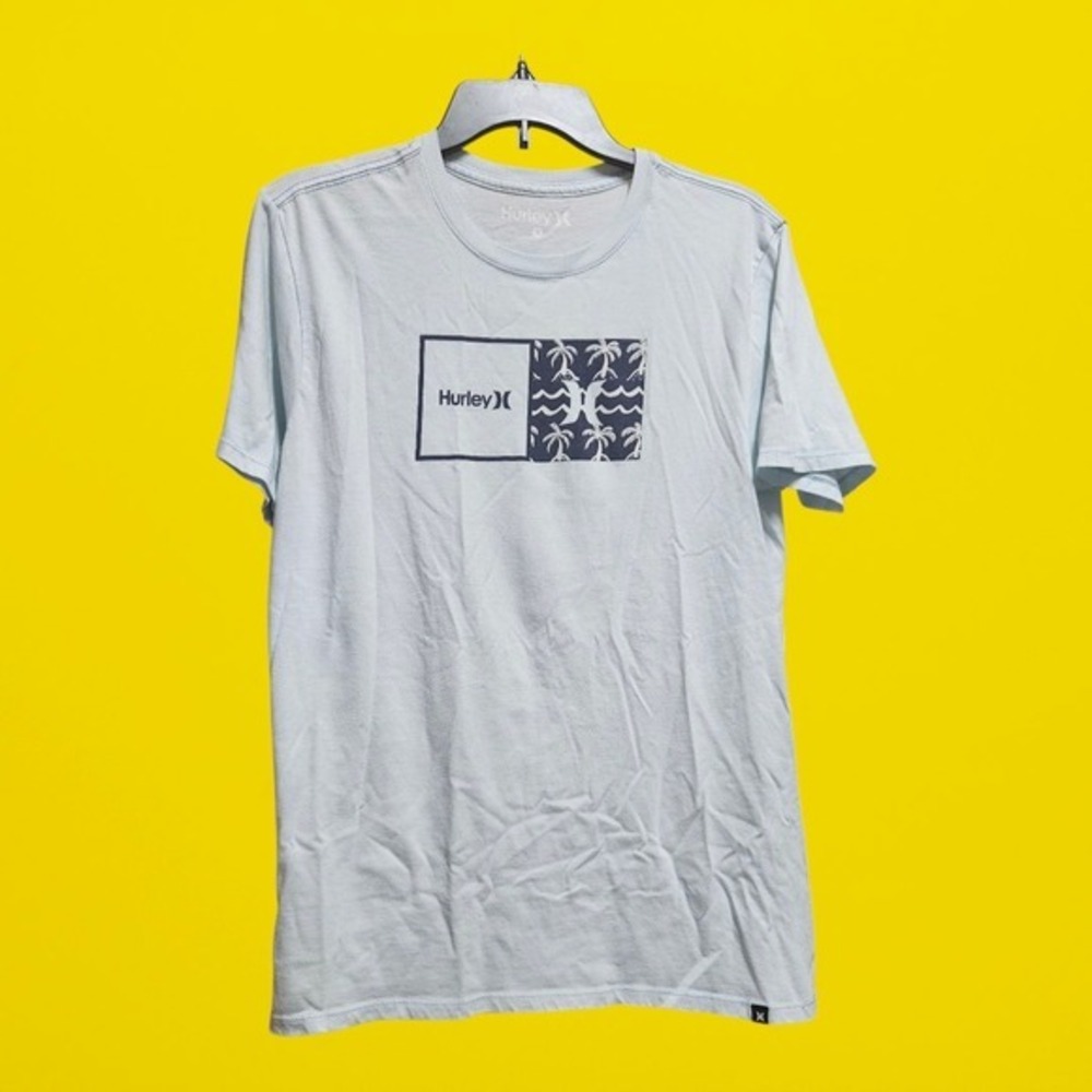Hurley Mens T-Shirt Graphic Logo Short Sleeve Crew Neck Casual Tee